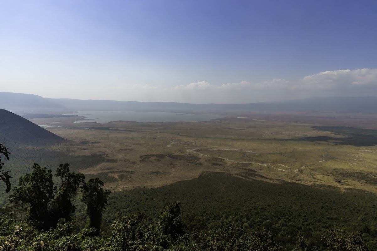 Crater rim viewpoint and picnic